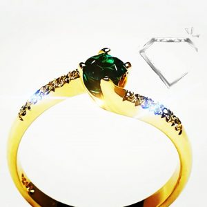 Anillo esmeralda Alabama - hover