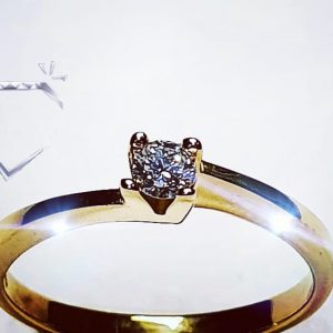 Anillo de compromiso DENVER oro amarillo 18k - hover