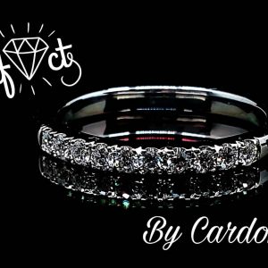 ARGOLLA ORO BLANCO 18 K BIANCA  DIAMANTE - hover