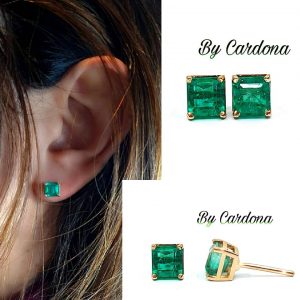 Topos oro 18 K ESMERALDA talla ESMERALDA 2,4 ct peso total aproximado - hover