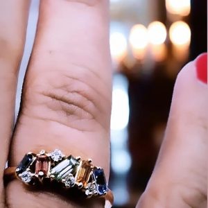argolla crazy zafiros fancy oro 18 k - hover