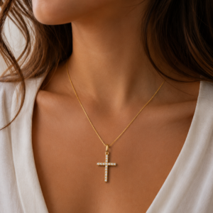 Cruz Celestial en Diamante - hover