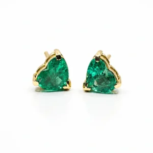 Aretes Eternidad Esmeralda Colombiana